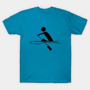 Sculling Single - B&W T-Shirt